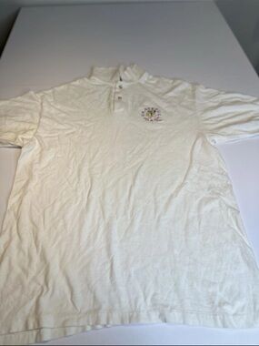 Anvil White T-Shirt with Red Logo Tag